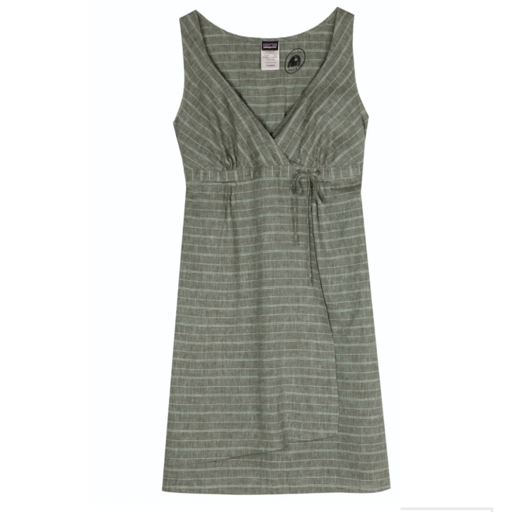 Patagonia Green Striped Dress